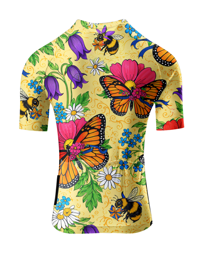 ROCKBROS Women's "Monarch Meadow" Wildflower Garden Art Pro Aero Jersey