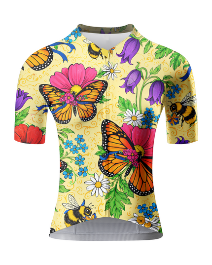 ROCKBROS Women's "Monarch Meadow" Wildflower Garden Art Pro Aero Jersey