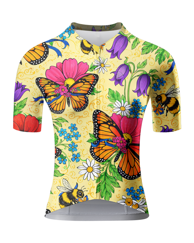 ROCKBROS Women's "Monarch Meadow" Wildflower Garden Art Pro Aero Jersey