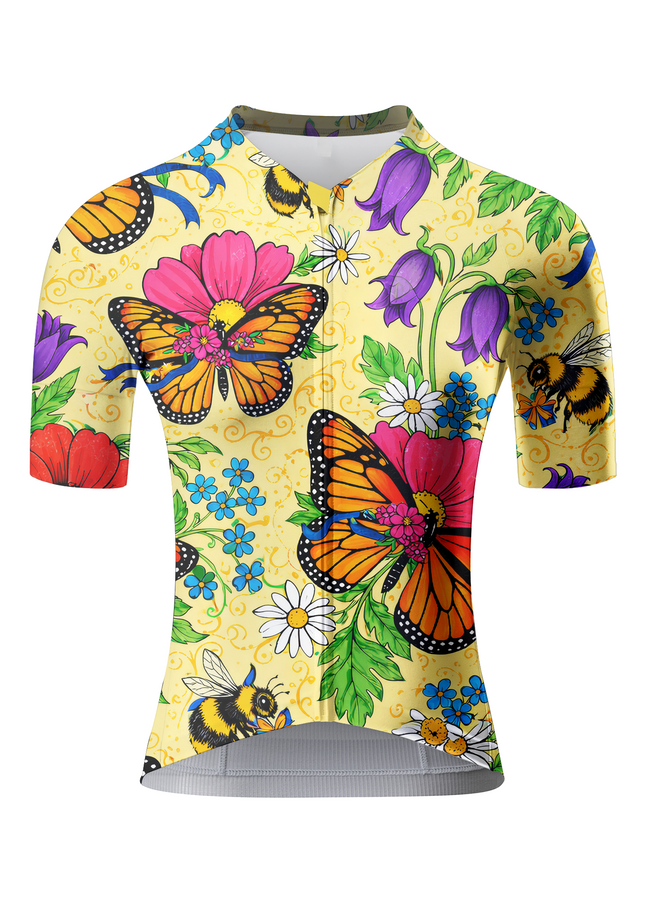 ROCKBROS Women's "Monarch Meadow" Wildflower Garden Art Pro Aero Jersey