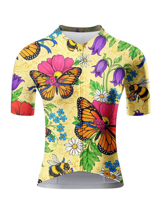 ROCKBROS Women's "Monarch Meadow" Wildflower Garden Art Pro Aero Jersey