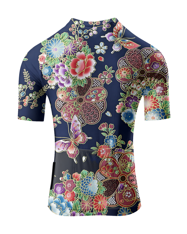 RockBros Women's "Sakura Night" All-Weather Oriental Art Pro Aero Jersey