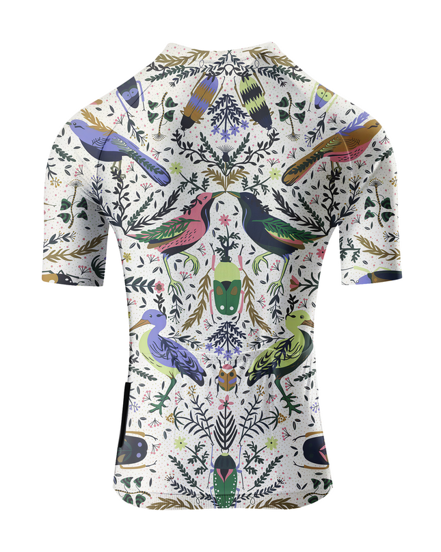 RockBros Women's "Aviary Symmetry" All-Weather Bio-Art Pro Aero Jersey