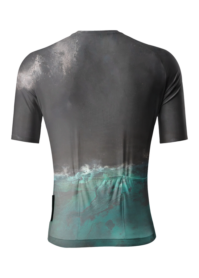 ROCKBROS Men's "Abyssal Shore" Abstract Fluid Art Pro Aero Jersey