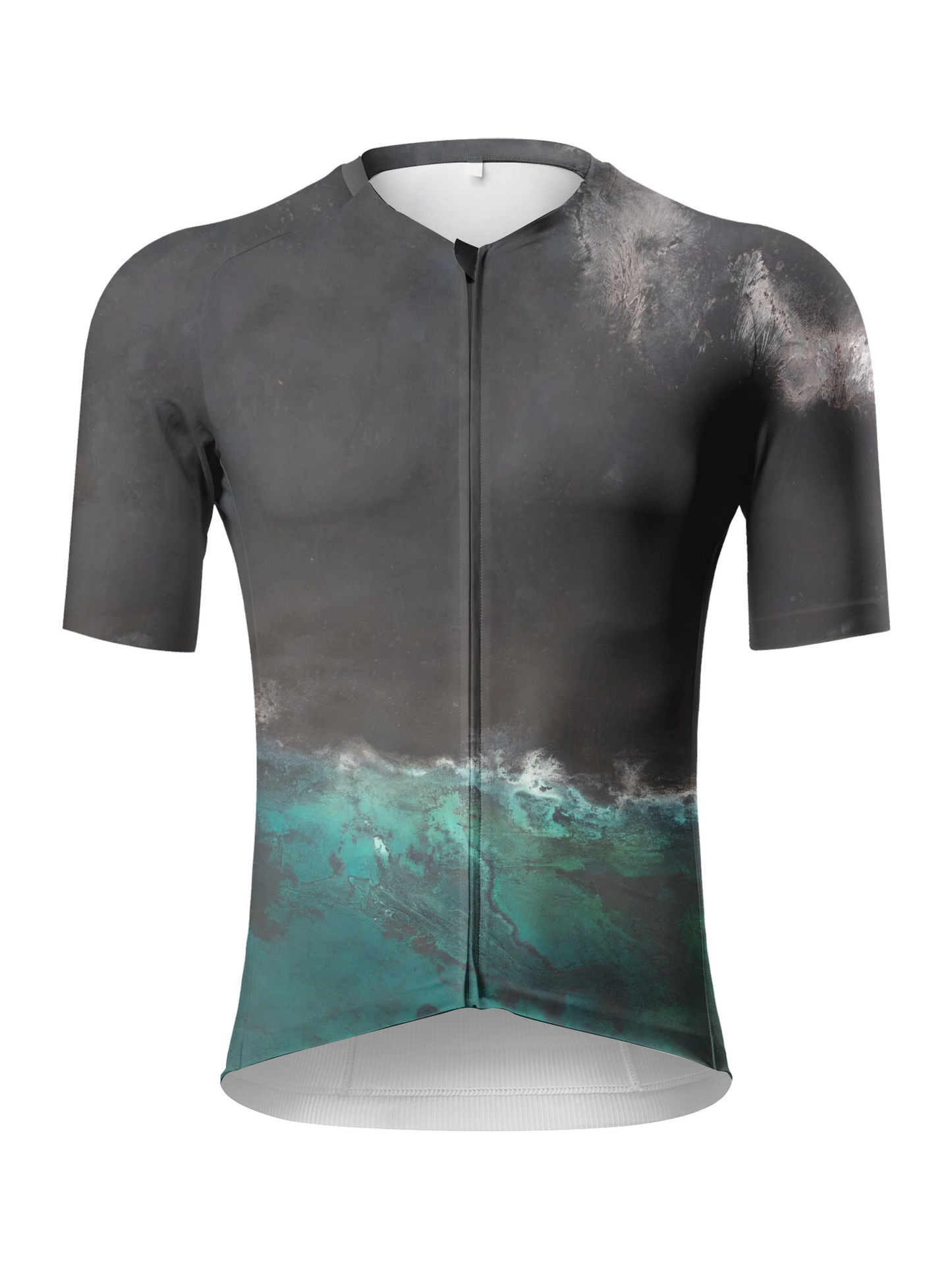 ROCKBROS Men's "Abyssal Shore" Abstract Fluid Art Pro Aero Jersey