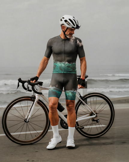 ROCKBROS Men's Inner Flow Deep Ocean Wave Pro Aero Cycling Shorts