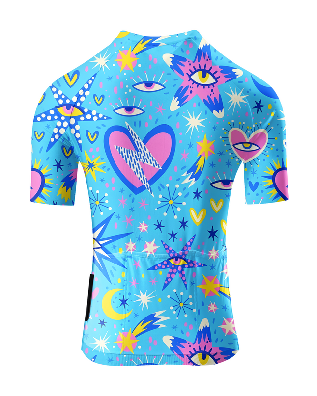 ROCKBROS Women's "Cosmic Vision" Indie Pop Art Pro Aero Jersey