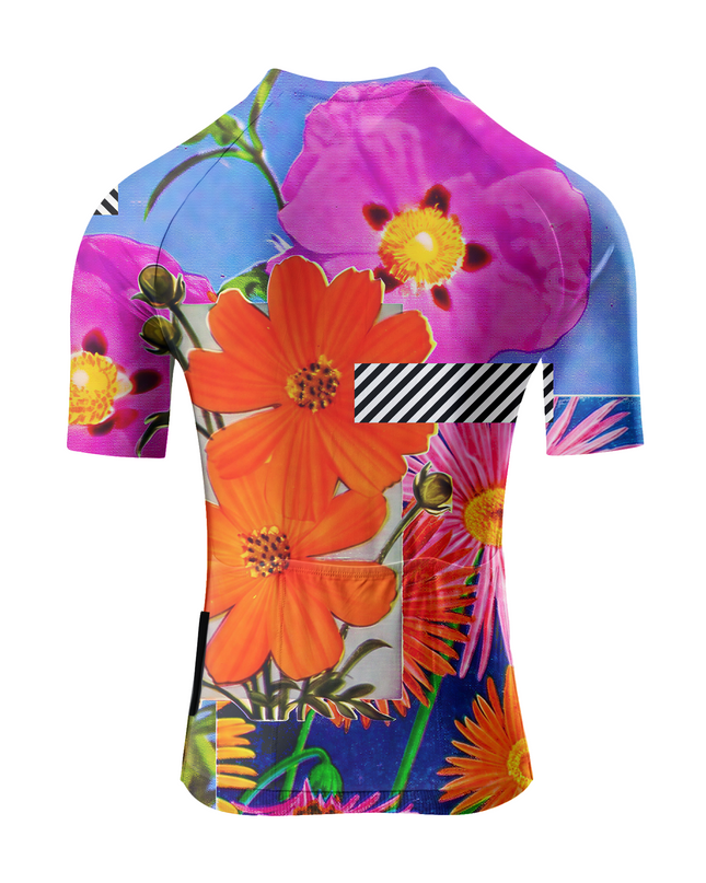 RockBros Women's "Vibrant Bloom" All-Weather Pop-Art Pro Aero Jersey