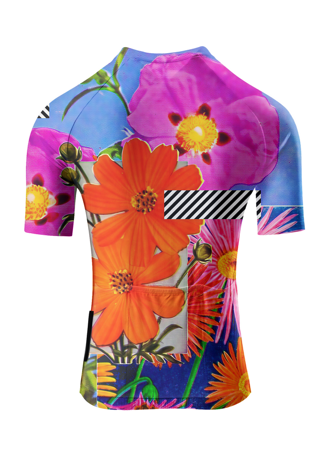 RockBros Women's "Vibrant Bloom" All-Weather Pop-Art Pro Aero Jersey