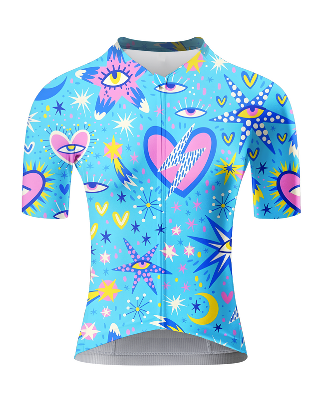 ROCKBROS Women's "Cosmic Vision" Indie Pop Art Pro Aero Jersey