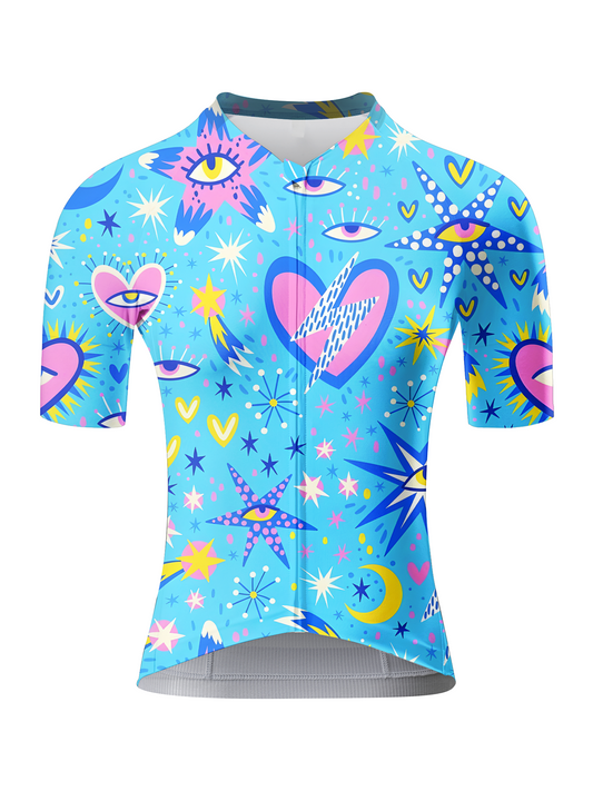 ROCKBROS Women's "Cosmic Vision" Indie Pop Art Pro Aero Jersey