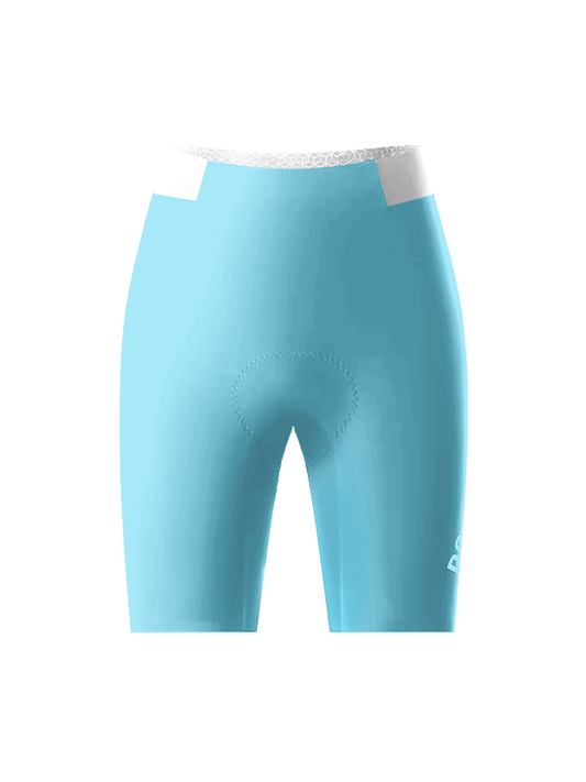 ROCKBROS Women's Neon Condense Solid Bright Azure Pro Aero Cycling Shorts