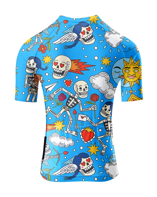 ROCKBROS Women's "Skull Cupid" Tattoo Flash Art Pro Aero Jersey