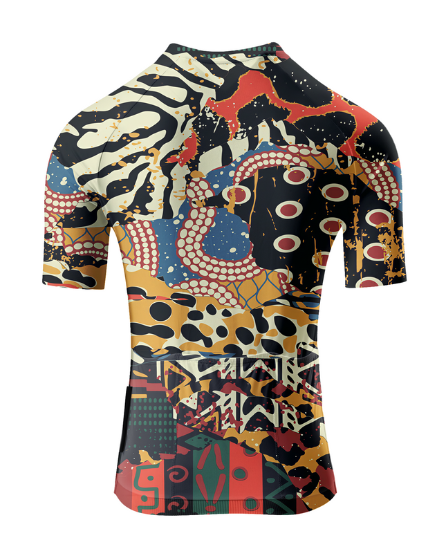 ROCKBROS Women's "Wild Mosaic" All-Weather Multi-Texture Pro Aero Jersey