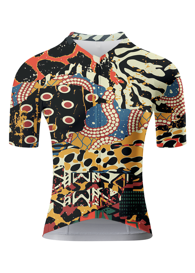 ROCKBROS Women's "Wild Mosaic" All-Weather Multi-Texture Pro Aero Jersey