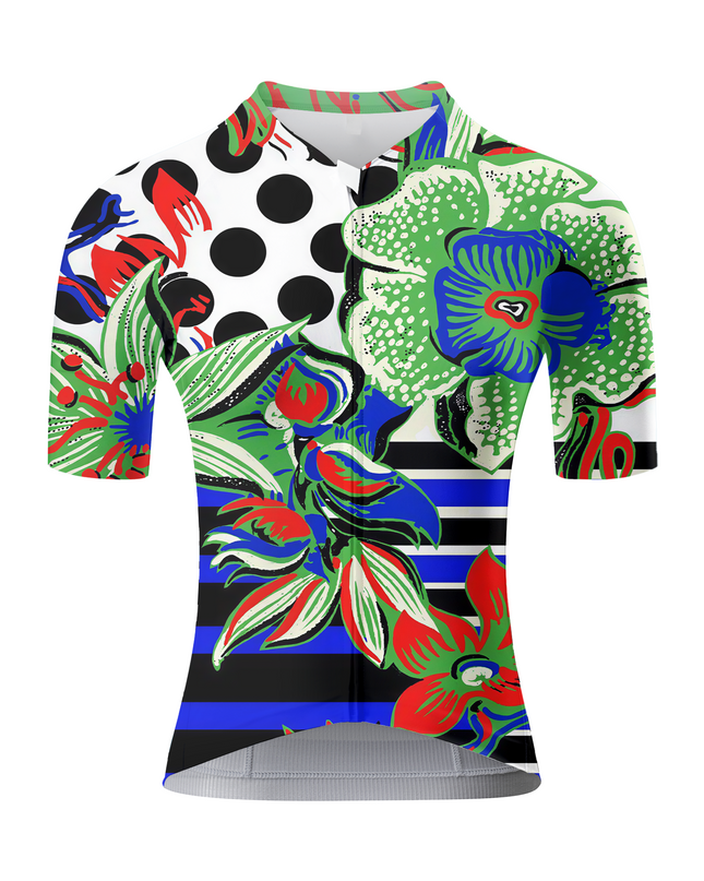 ROCKBROSWomen's "Mod-Flora" All-Weather Pop-Art Pro Aero Jersey