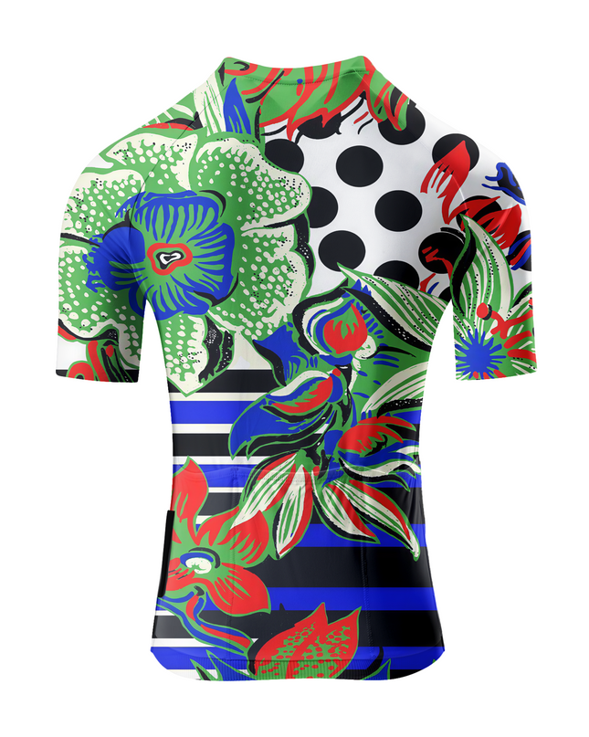 ROCKBROSWomen's "Mod-Flora" All-Weather Pop-Art Pro Aero Jersey