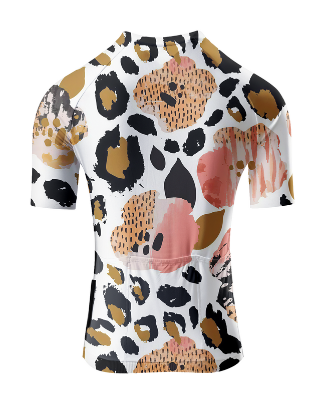 ROCKBROS Women's "Pastel Feline" All-Weather Abstract Performance Aero Jersey