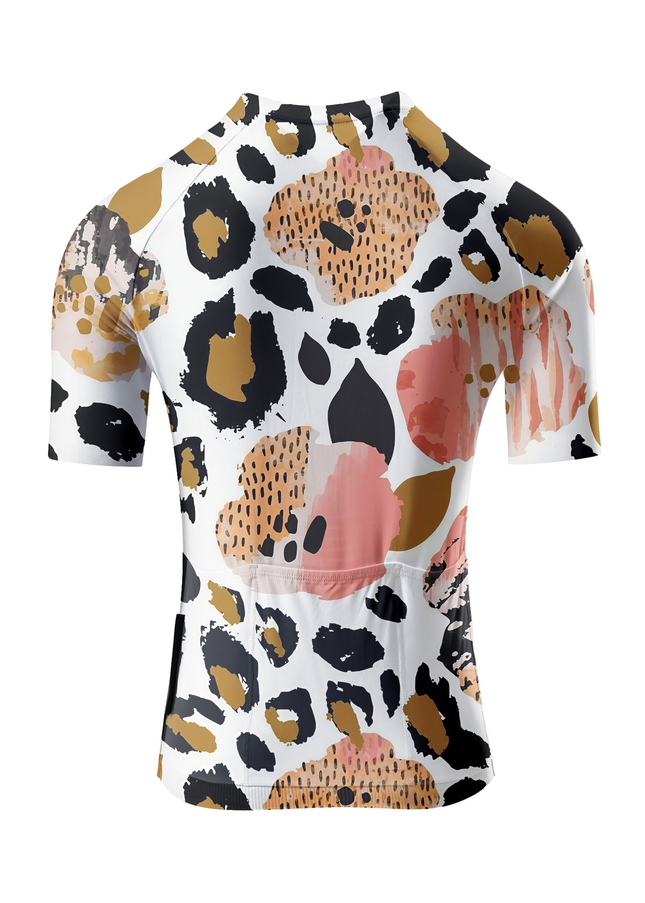 ROCKBROS Women's "Pastel Feline" All-Weather Abstract Performance Aero Jersey