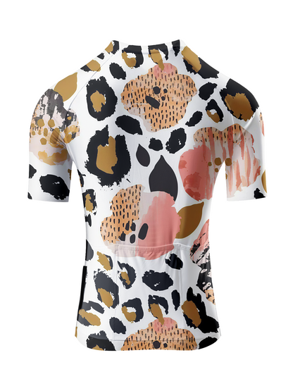 ROCKBROS Women's "Pastel Feline" All-Weather Abstract Performance Aero Jersey