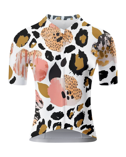 ROCKBROS Women's "Pastel Feline" All-Weather Abstract Performance Aero Jersey