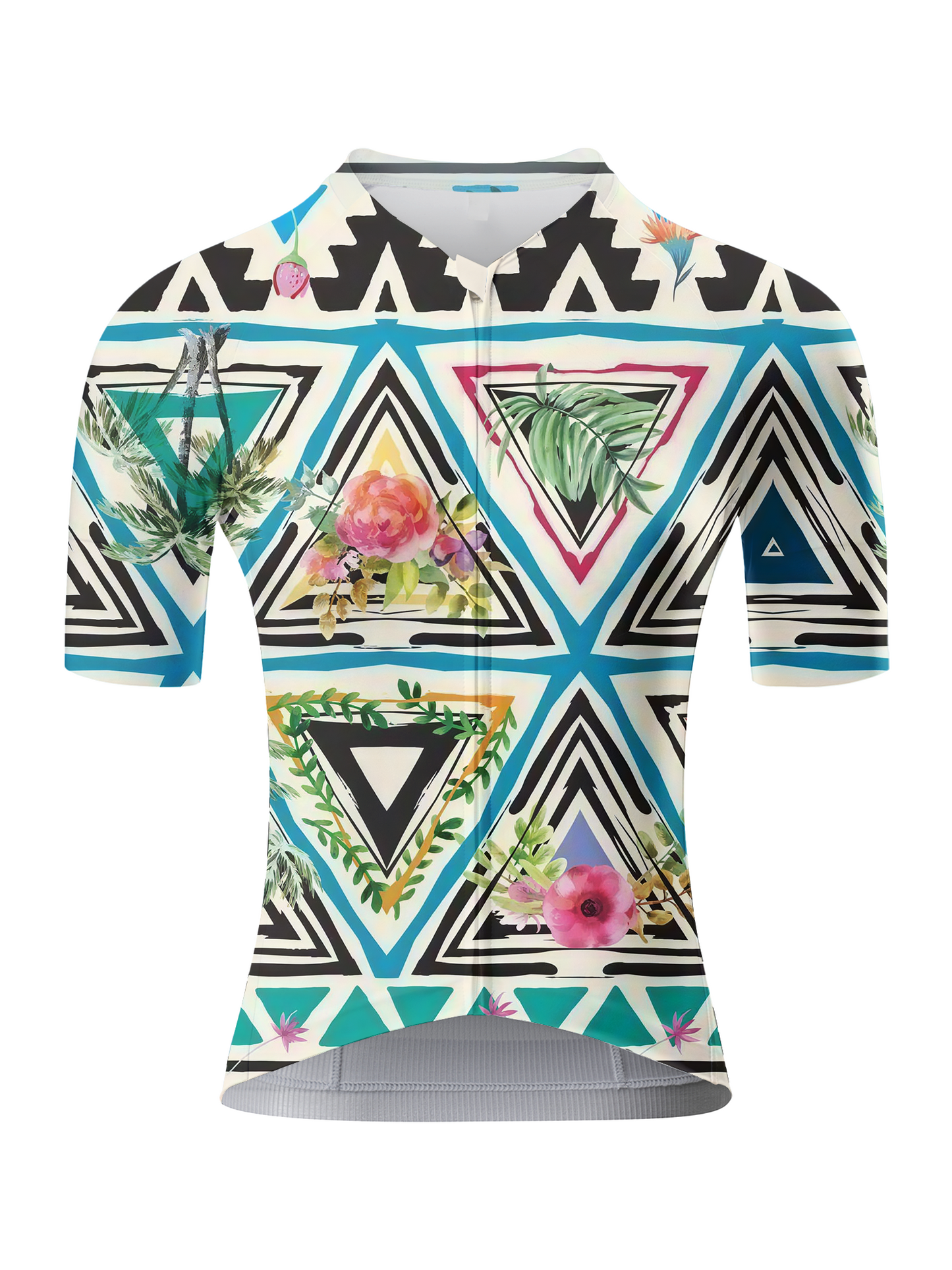 ROCKBROSWomen's "Prism Flora" All-Weather Geometric Performance Jersey