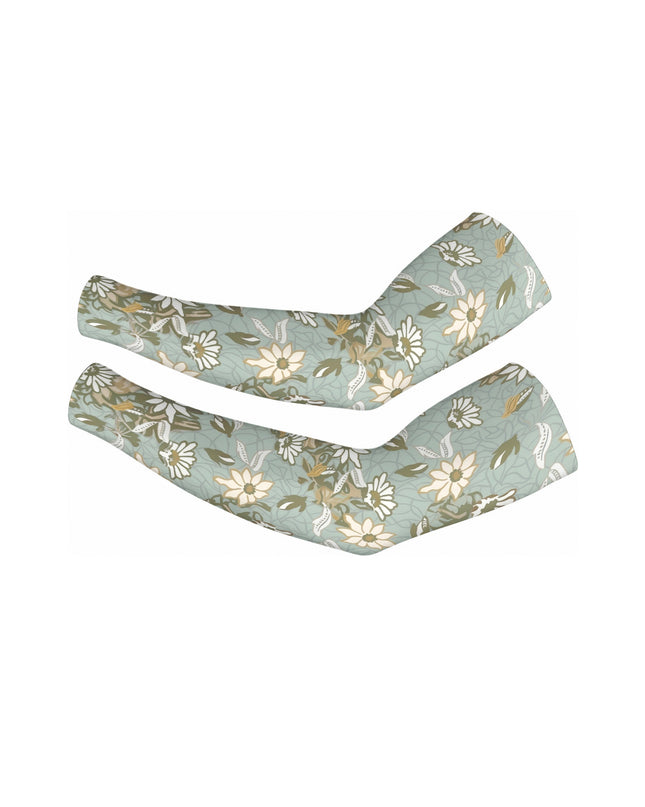 ROCKBROS Vintage Floral Graphic Sage Green Performance Sleeves