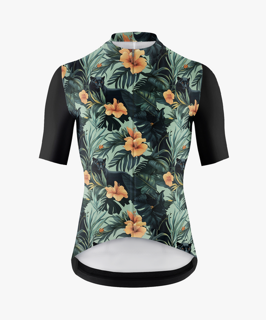 RockBros Men’s Jungle Floral & Panther Cycling Jersey