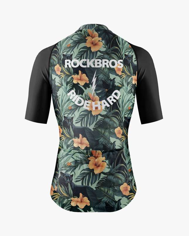 Men’s Jungle Floral & Panther Cycling Jersey