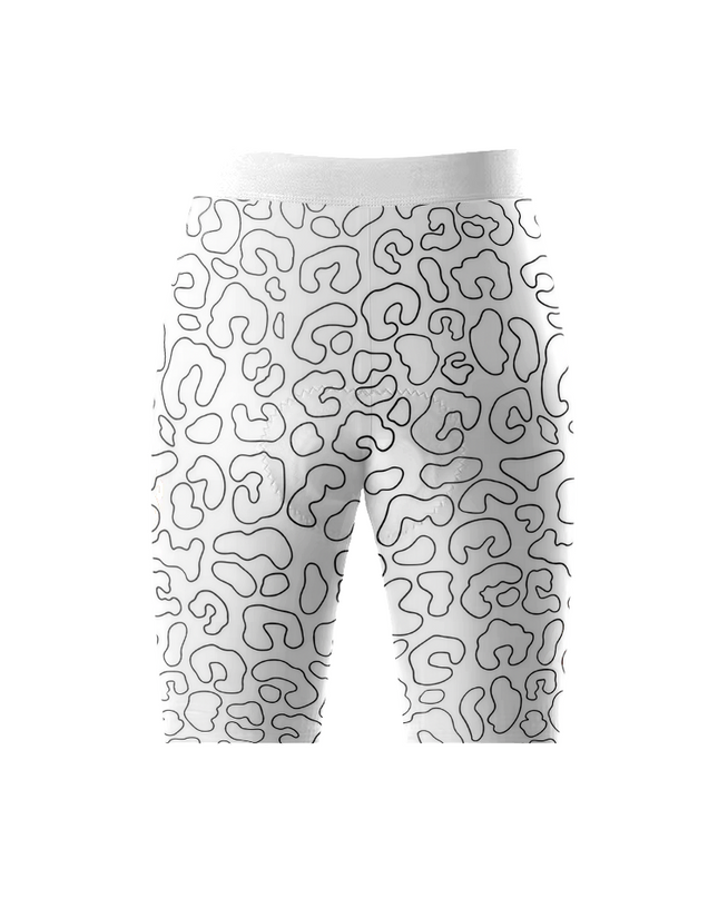 ROCKBROS Women's Linear Safari All-Weather Minimalist Leopard Cycling Shorts