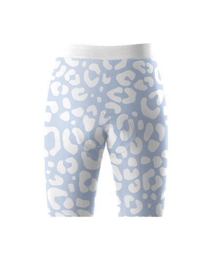 ROCKBROS Women's Glacier Aura All-Weather Soft-Tone Leopard Cycling Shorts