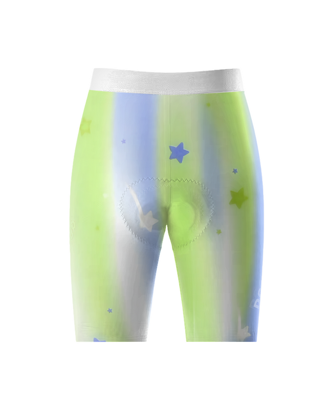 ROCKBROS Women's Soft Cosmos Gradient Starscape High-Stretch Cycling Shorts