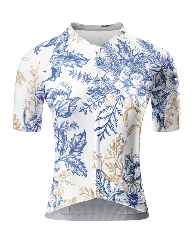 ROCKBROS Women's "Winter Willow" Sketch Botanical Pro Aero Jersey