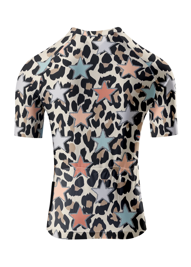 ROCKBROS Women's "Stellar Wildfire" All-Weather Glitter-Star Pro Aero Jersey