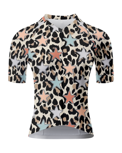 ROCKBROS Women's "Stellar Wildfire" All-Weather Glitter-Star Pro Aero Jersey