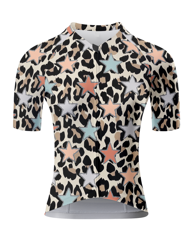 ROCKBROS Women's "Stellar Wildfire" All-Weather Glitter-Star Pro Aero Jersey