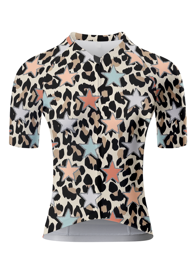 ROCKBROS Women's "Stellar Wildfire" All-Weather Glitter-Star Pro Aero Jersey