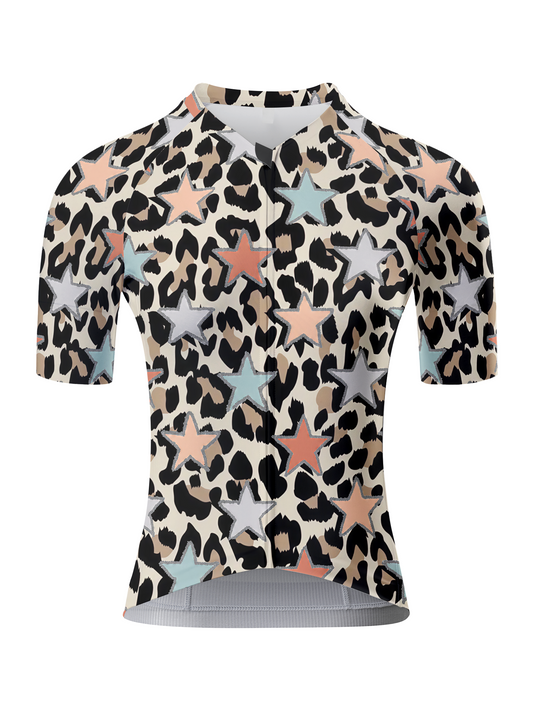 ROCKBROS Women's "Stellar Wildfire" All-Weather Glitter-Star Pro Aero Jersey