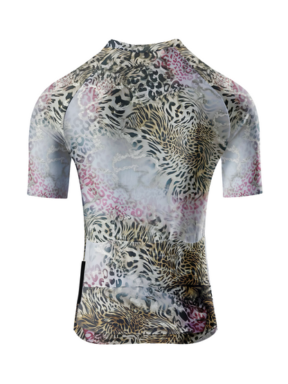 ROCKBROS Women's "Lithic Wild" All-Weather Marble-Animal Fusion Jersey
