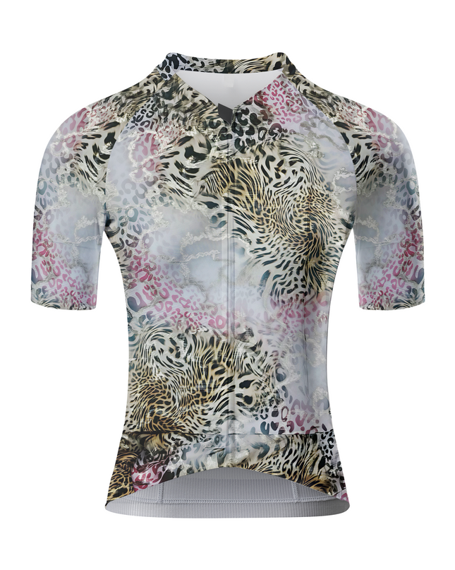 ROCKBROS Women's "Lithic Wild" All-Weather Marble-Animal Fusion Jersey