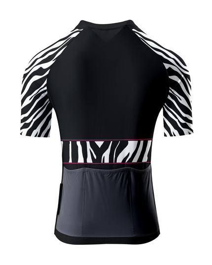 ROCKBROS Women's Midnight Black Zebra Star & Heart Motif Aero Jersey