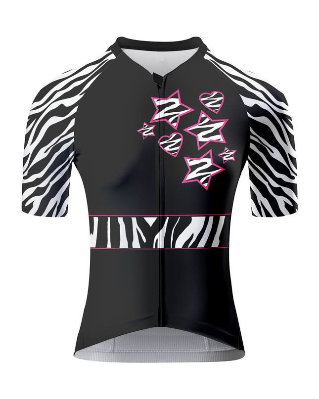 ROCKBROS Women's Teal Flora Bold Mid Century Art Pro Aero Jersey