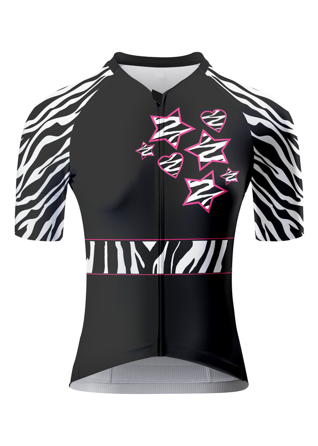 ROCKBROS Women's Teal Flora Bold Mid Century Art Pro Aero Jersey