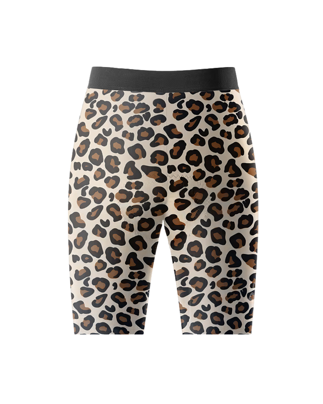 ROCKBROS Women's Earth Safari All-Weather Classic Sand-Leopard Pro Shorts