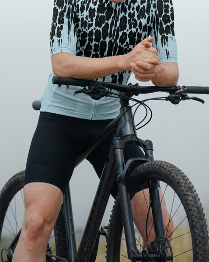 ROCKBROS Men's Wild Style Leopard Father's Day Cycling Jersey