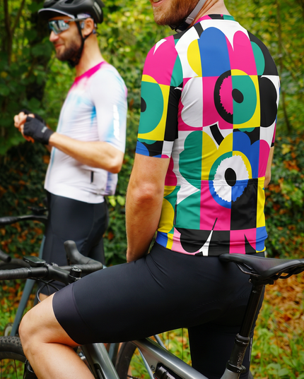 ROCKBROS Men's Color Block Floral Father's Day Cycling Jersey