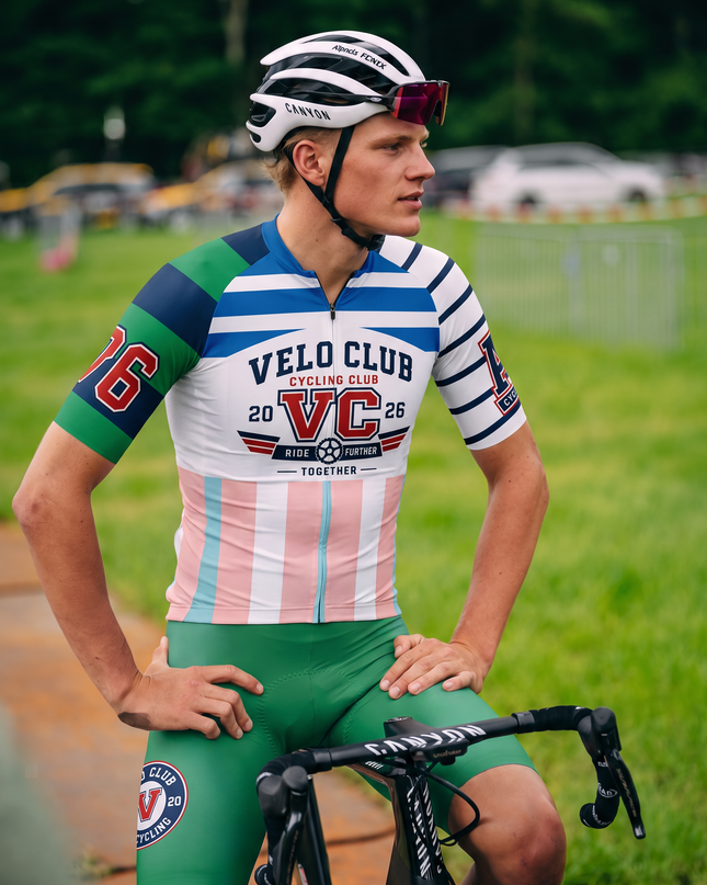 ROCKBROS White Sole Velo Club Ride Together Striped Graphic Cycling Socks