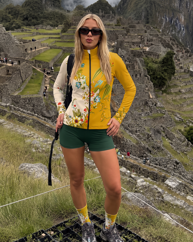 Golden Botanical Garden Windproof Jacket