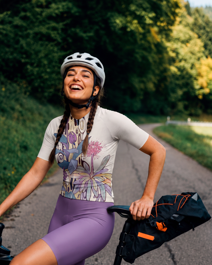 ROCKBROS Women's Art Nouveau Bloom Cycling Jersey