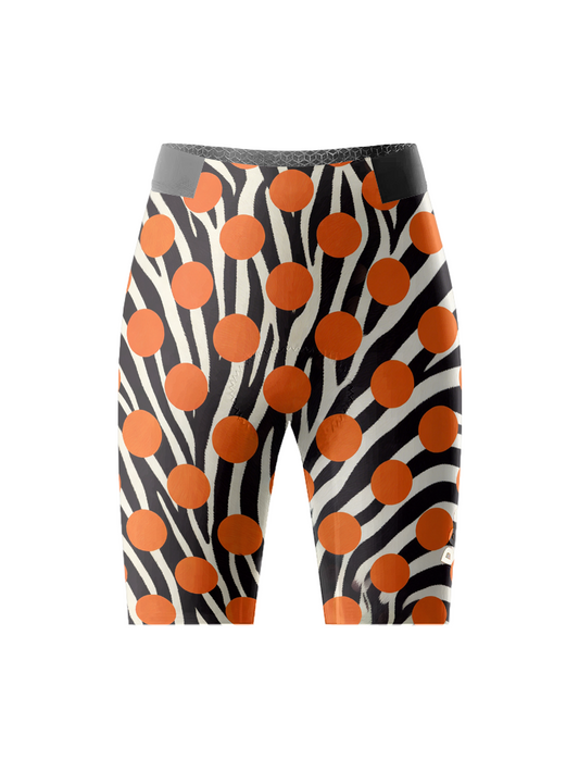 ROCKBROS Women's Sunset Stripe All-Weather Bold Dot-Zebra Pro Bibs